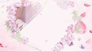 温馨浪漫花朵爱心婚礼现场倒计时字幕图片视频的预览图
